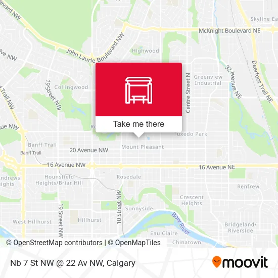 Nb 7 St NW @ 22 Av NW map