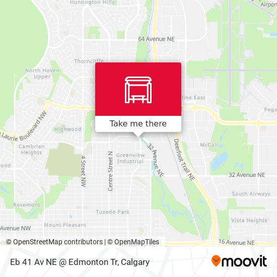 Eb 41 Av NE @ Edmonton Tr map
