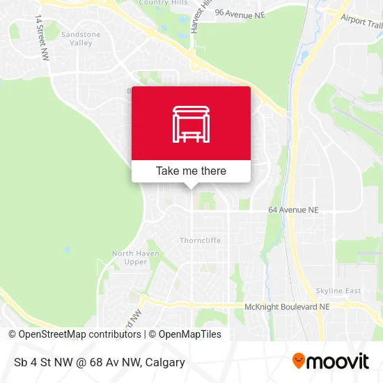 Sb 4 St NW @ 68 Av NW map