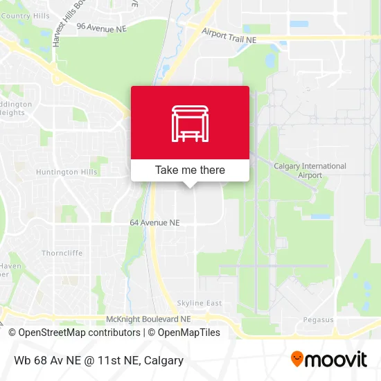 Wb 68 Av NE @ 11st NE map