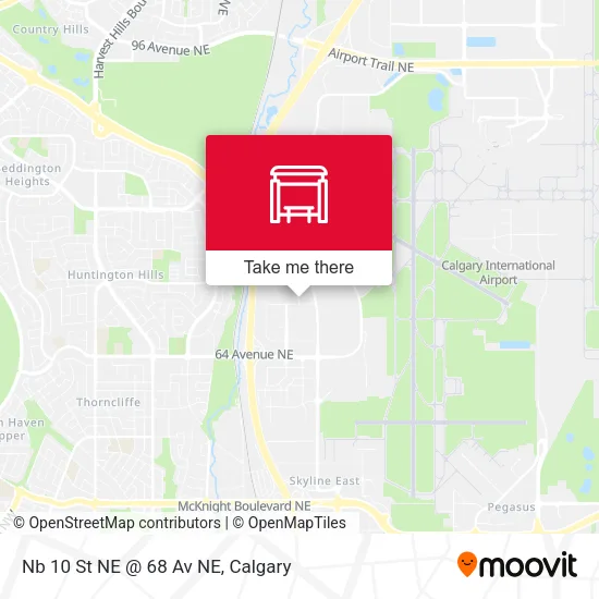Nb 10 St NE @ 68 Av NE map