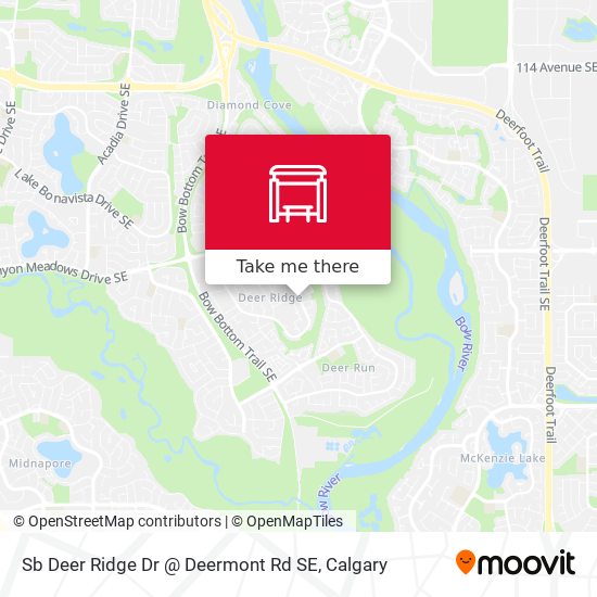 Sb Deer Ridge Dr @ Deermont Rd SE map