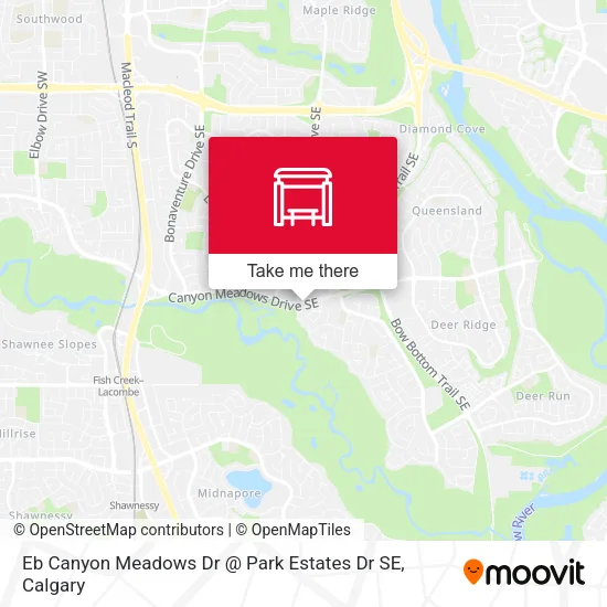 Eb Canyon Meadows Dr @ Park Estates Dr SE map