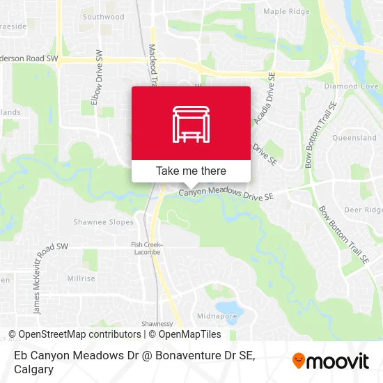 Eb Canyon Meadows Dr @ Bonaventure Dr SE map