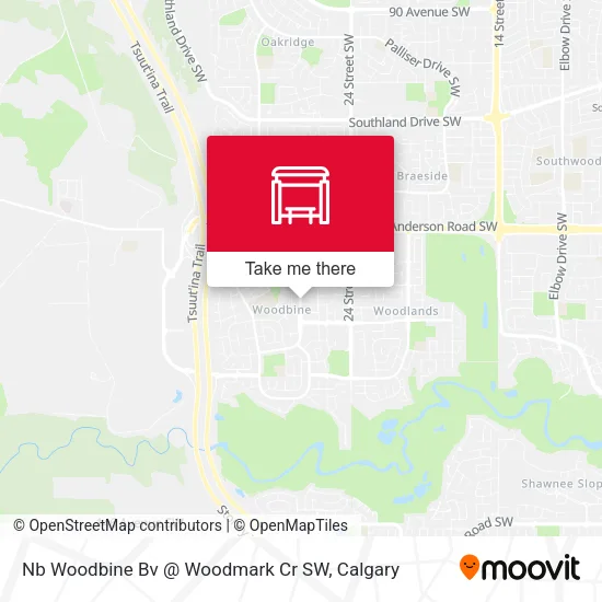 Nb Woodbine Bv @ Woodmark Cr SW map