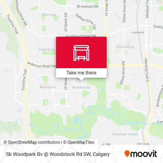 Sb Woodpark Bv @ Woodstock Rd SW map