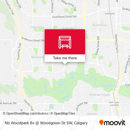 Nb Woodpark Bv @ Woodgreen Dr SW map