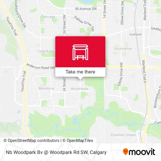 Nb Woodpark Bv @ Woodpark Rd SW map