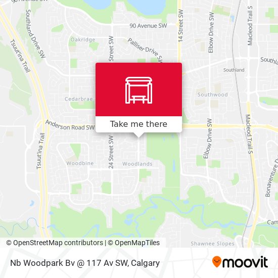 Nb Woodpark Bv @ 117 Av SW map