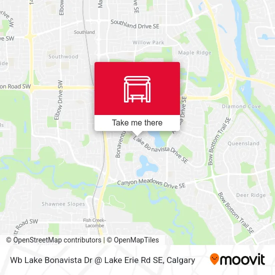 Wb Lake Bonavista Dr @ Lake Erie Rd SE map