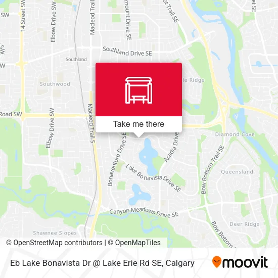 Eb Lake Bonavista Dr @ Lake Erie Rd SE map