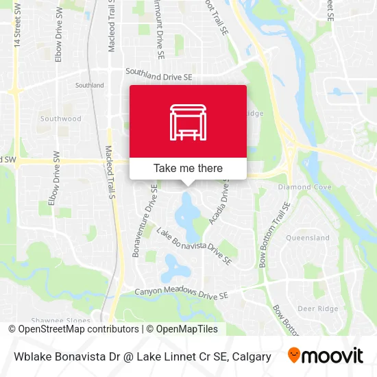 Wblake Bonavista Dr @ Lake Linnet Cr SE map