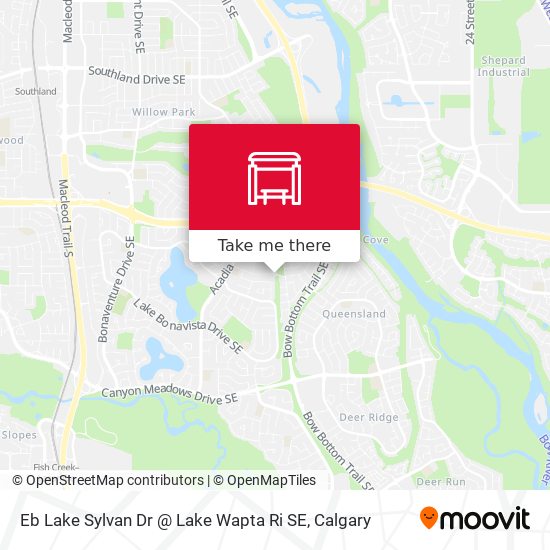 Eb Lake Sylvan Dr @ Lake Wapta Ri SE map