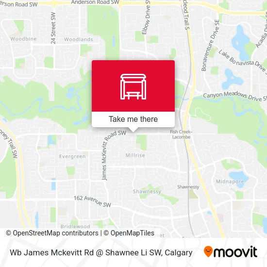 Wb James Mckevitt Rd @ Shawnee Li SW map