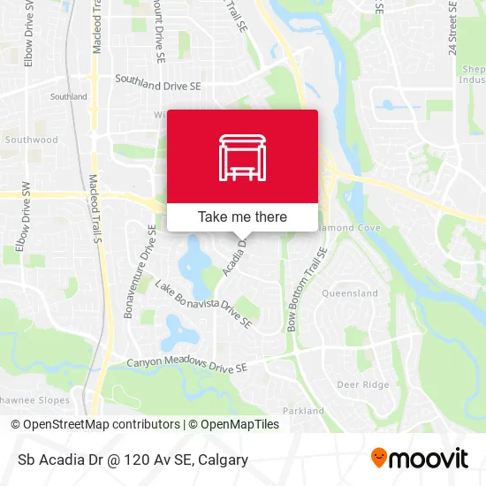 Sb Acadia Dr @ 120 Av SE map