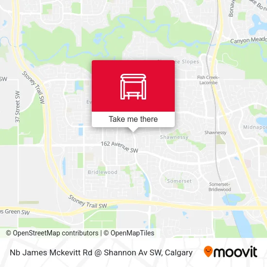 Nb James Mckevitt Rd @ Shannon Av SW map
