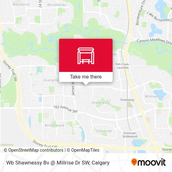 Wb Shawnessy Bv @ Millrise Dr SW plan