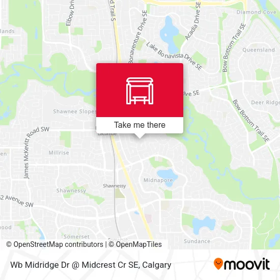 Wb Midridge Dr @ Midcrest Cr SE map