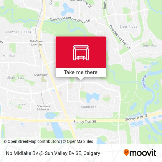 Nb Midlake Bv @ Sun Valley Bv SE map