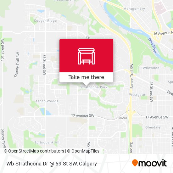 Wb Strathcona Dr @ 69 St SW map