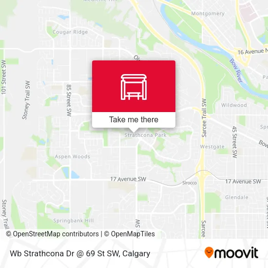 Wb Strathcona Dr @ 69 St SW plan