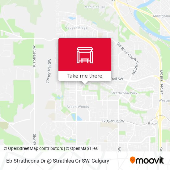 Eb Strathcona Dr @ Strathlea Gr SW map