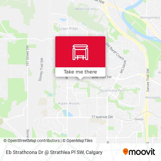 Eb Strathcona Dr @ Strathlea Pl SW map