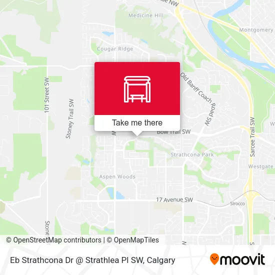 Eb Strathcona Dr @ Strathlea Pl SW map