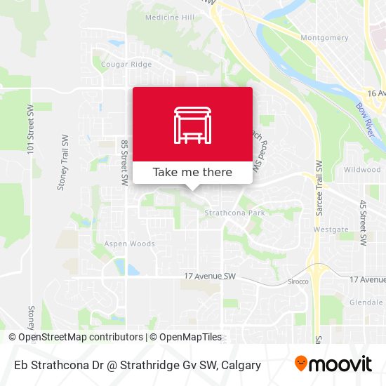 Eb Strathcona Dr @ Strathridge Gv SW map