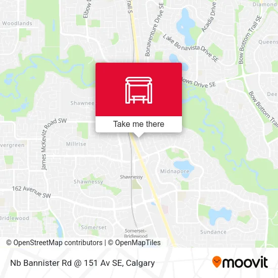 Nb Bannister Rd @ 151 Av SE map