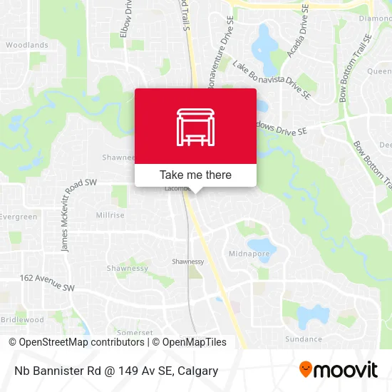 Nb Bannister Rd @ 149 Av SE map