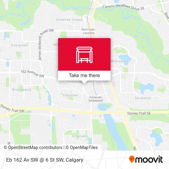 Eb 162 Av SW @ 6 St SW map