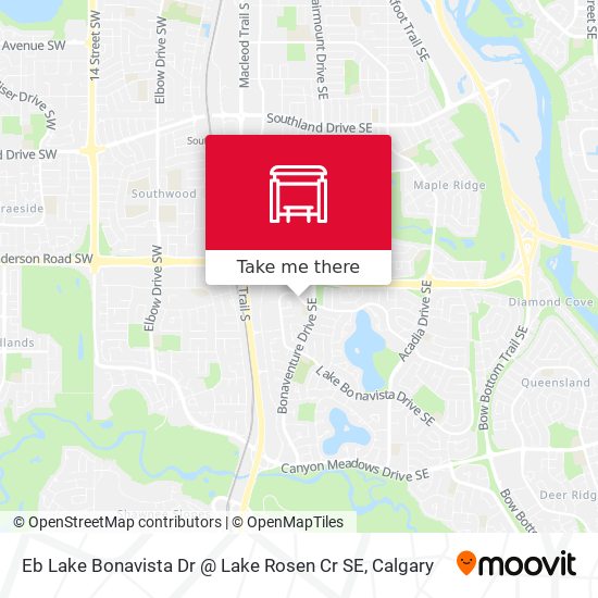 Eb Lake Bonavista Dr @ Lake Rosen Cr SE map