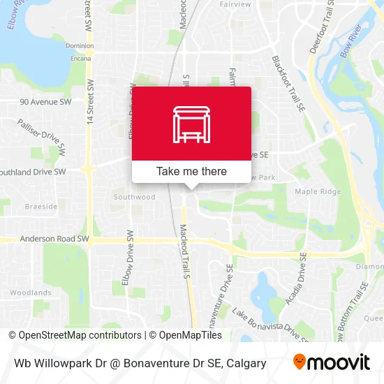 Wb Willowpark Dr @ Bonaventure Dr SE map