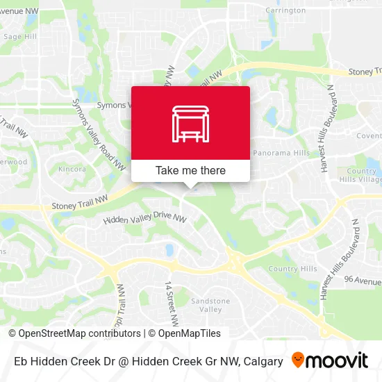 Eb Hidden Creek Dr @ Hidden Creek Gr NW map