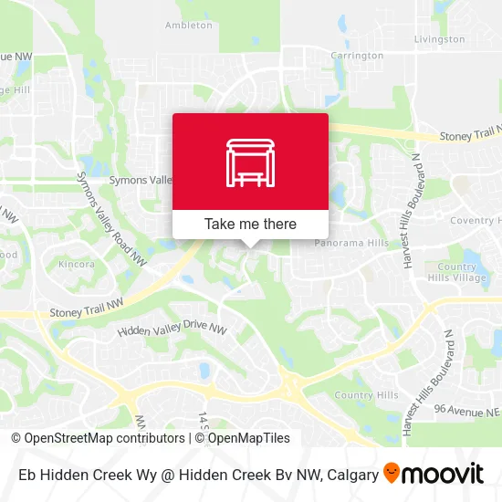 Eb Hidden Creek Wy @  Hidden Creek Bv NW map