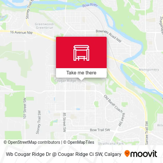 Wb Cougar Ridge Dr @ Cougar Ridge Ci SW map