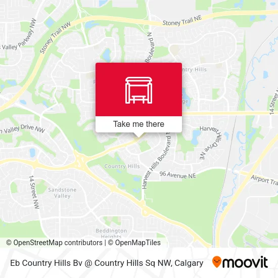 Eb Country Hills Bv @ Country Hills Sq NW map