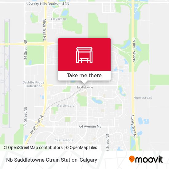 Nb Saddletowne Ctrain Station map