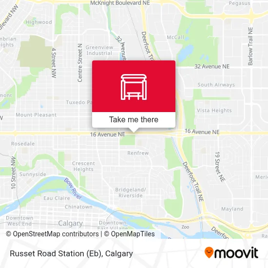 Russet Road Station (Eb) map