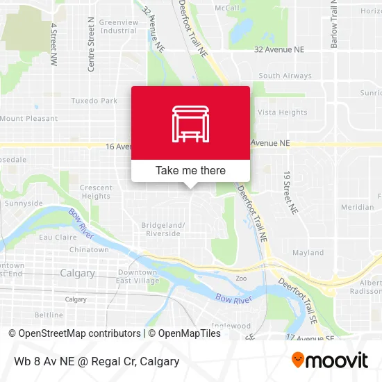 Wb 8 Av NE @ Regal Cr map