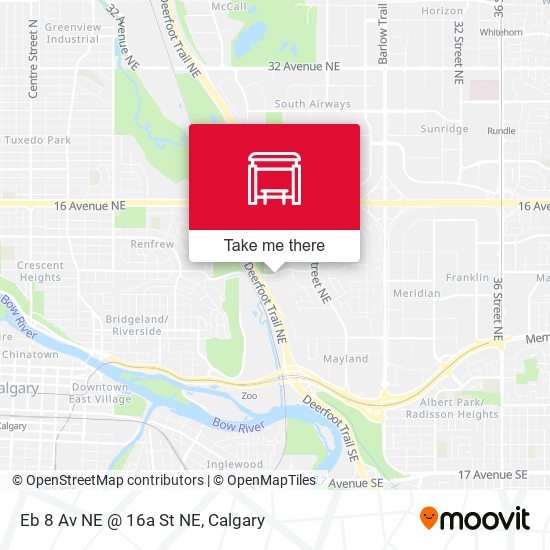 Eb 8 Av NE @ 16a St NE map
