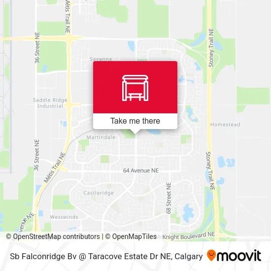 Sb Falconridge Bv @ Taracove Estate Dr NE map