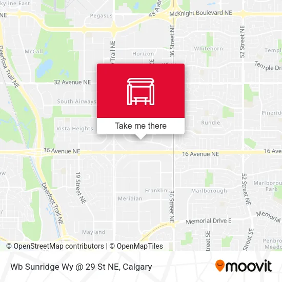 Wb Sunridge Wy @ 29 St NE map