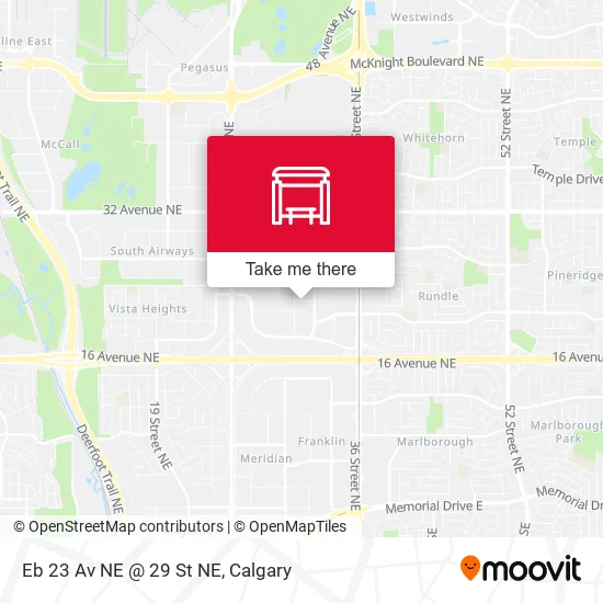 Eb 23 Av NE @ 29 St NE map