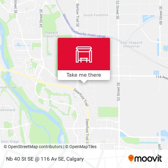 Nb 40 St SE @ 116 Av SE map