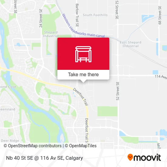 Nb 40 St SE @ 116 Av SE map