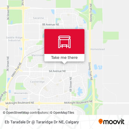 Eb Taradale Dr @ Tararidge Dr NE map