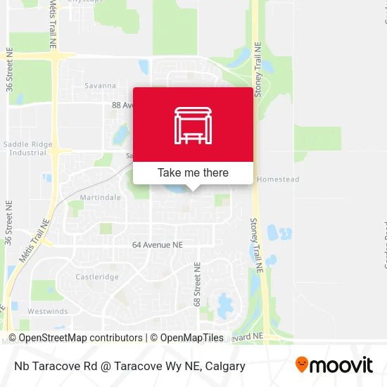 Nb Taracove Rd @ Taracove Wy NE map
