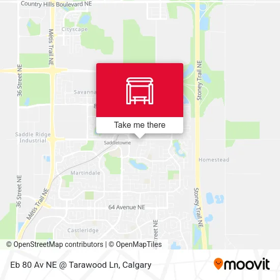 Eb 80 Av NE @ Tarawood Ln map
